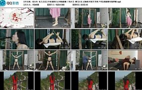 【夜未央】私人女囚之中秋调教日记 钢枷脚镣 三角木马 驷马口水 贞操锁 刑架大字绑 户外囚服脚镣木枷押解