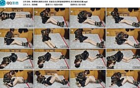 【新模特长腿美女欣欣】首套皮衣皮裙套装紧缚挣扎 肤白貌美加长腿