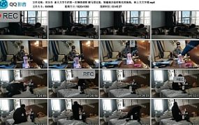 【欢乐谷】素人大学生的第一次捆绑调教 驷马固定器，情趣商店临时购买的跑基，床上大大字缚