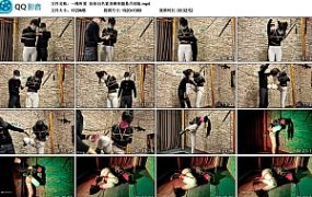 【一绳所爱】珍珍白色紧身裤单腿悬吊体验