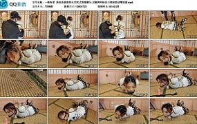 【一绳所爱】陈依依极限绑头发欧式直臂驷马 试戴两种杨具口塞极限堵嘴放置