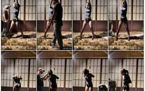 【试炼原创】直立吊绑双脚离地痛苦挣扎自救失败口水直流哼哼唧唧