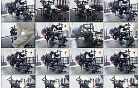 【缚心室】油光黑丝女特工被俘记！大型拘束架伺候，修长美腿完美身材，炮机+AV棒折磨…