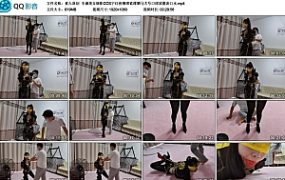 【素人原创】丰满美女晓影COS宁红夜捆绑紧缚驷马大号口球放置流口水