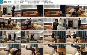 【素人原创】模特小玉吊带丝袜连衣裙高跟镣铐口球狗圈牵引