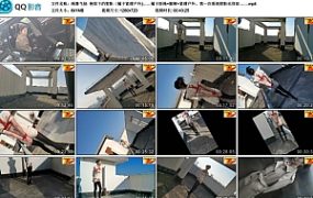 【绳舞飞扬】艳阳下的剪影（橘子紧缚户外)……橘子股绳 脚镣 紧缚户外。第一次看到剪影