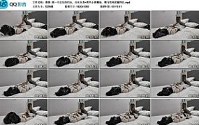 【墨墨】跟一个友友的约玩，白丝全身+黑色小恶魔装，驷马的纯放置挣扎