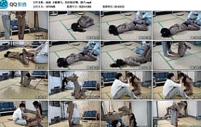 涵涵 分腿驷马，肌肉贴封嘴，跪吊