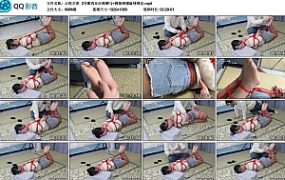 【心悦艺束】3号姬肉丝红绳驷马+拇指铐脚趾铐锁定