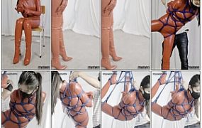 【飞天思思】思思纯did 猥琐绳师PUA 蓝绳吊缚 驷马悬吊 柔韧性逆天