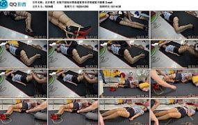 【北京绳艺】东航空姐棕丝黑高超紧观音多股超紧并腿缚 3