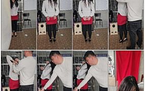 【皖北原创】超美新人雪雪，红色包臀裙、职业装、厚黑高跟、大波浪人妻感十足~