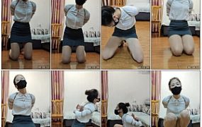 【zhangyan】紧缚爱好者的甜点，洋洋本身是非常不吃绳的，这次尝试了最紧的五花