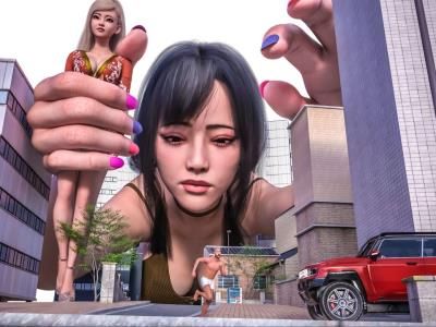 巨人和小不点 – 继女让继父变小 第1部分